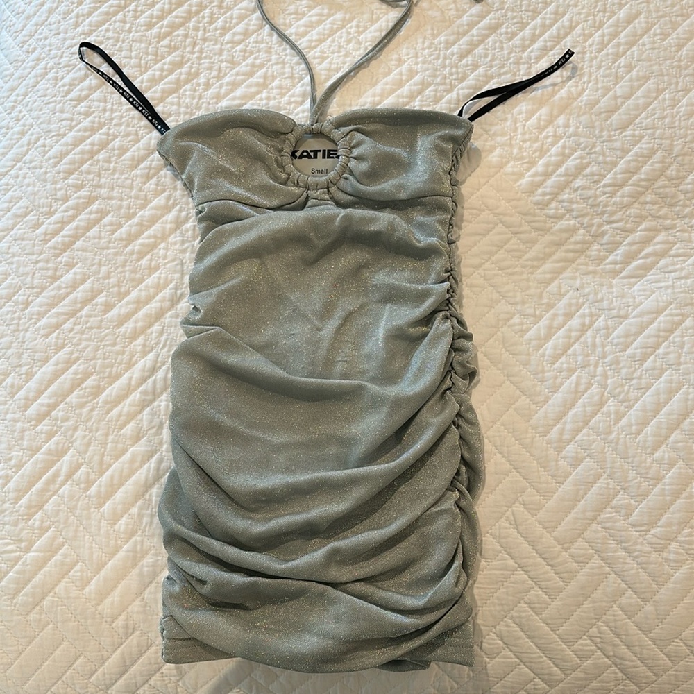 Katie J size small silver dress